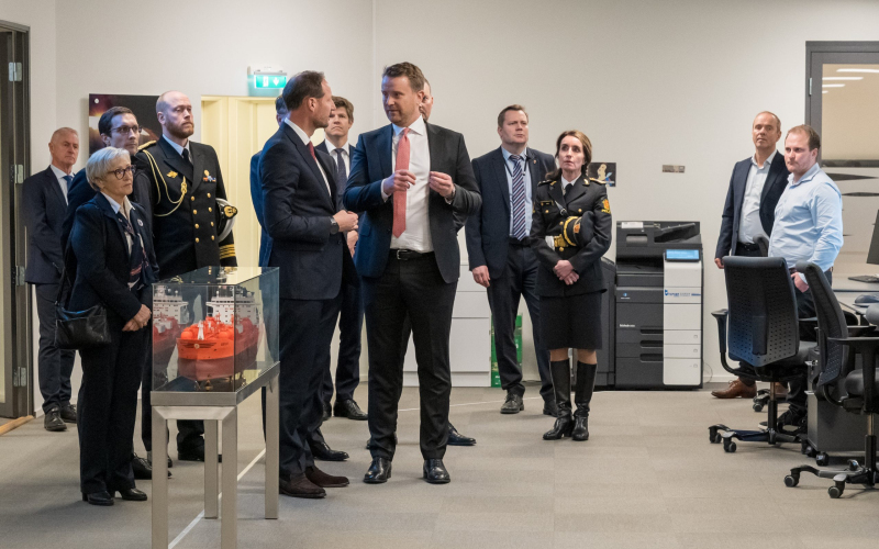 Kronprinsen besøkte shippingbyen Bergen: Samtale om fremtiden for norsk shipping